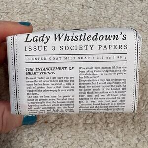NIB Beekman Bridgerton Lady Whistledown's Scented Goat Milk Bar Soap